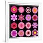 Big Collection of Various Purple Pattern Flowers-tr3gi-Framed Art Print