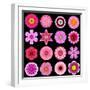 Big Collection of Various Purple Pattern Flowers-tr3gi-Framed Art Print