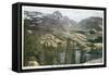 Big Cottonwood Canyon, Utah, General View of Lake Florence-Lantern Press-Framed Stretched Canvas