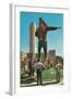 Big Cowboy Statue-null-Framed Art Print