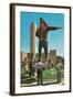 Big Cowboy Statue-null-Framed Art Print