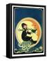 Big Dipper and the Moon - Child Life-Hazel Frazee-Framed Stretched Canvas