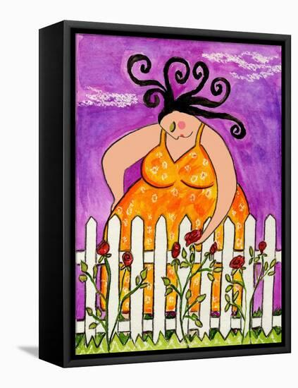 Big Diva Always Someone Else's Garden-Wyanne-Framed Stretched Canvas