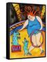 Big Diva and the Circus Dogs-Wyanne-Framed Stretched Canvas
