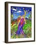 Big Diva Angel and Moon-Wyanne-Framed Giclee Print