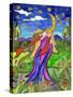 Big Diva Angel and Moon-Wyanne-Stretched Canvas
