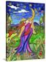 Big Diva Angel and Moon-Wyanne-Stretched Canvas