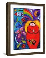 Big Diva Angel Wish-Wyanne-Framed Giclee Print