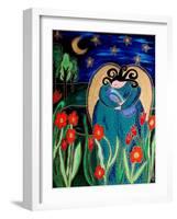 Big Diva Angel with Bird-Wyanne-Framed Giclee Print