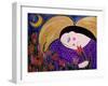 Big Diva Angel with Flowers-Wyanne-Framed Giclee Print