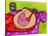 Big Diva Asleep with Baby-Wyanne-Stretched Canvas