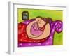 Big Diva Asleep with Baby-Wyanne-Framed Giclee Print