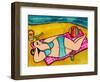 Big Diva at the Beach-Wyanne-Framed Premium Giclee Print