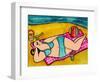 Big Diva at the Beach-Wyanne-Framed Premium Giclee Print