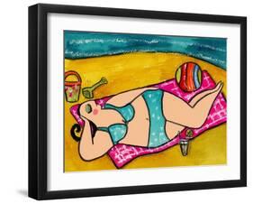 Big Diva at the Beach-Wyanne-Framed Giclee Print