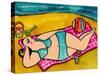 Big Diva at the Beach-Wyanne-Stretched Canvas