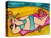 Big Diva at the Beach-Wyanne-Stretched Canvas