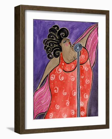 Big Diva Blues Singer-Wyanne-Framed Giclee Print