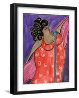 Big Diva Blues Singer-Wyanne-Framed Giclee Print