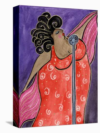 Big Diva Blues Singer-Wyanne-Stretched Canvas