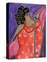 Big Diva Blues Singer-Wyanne-Stretched Canvas