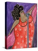 Big Diva Blues Singer-Wyanne-Stretched Canvas