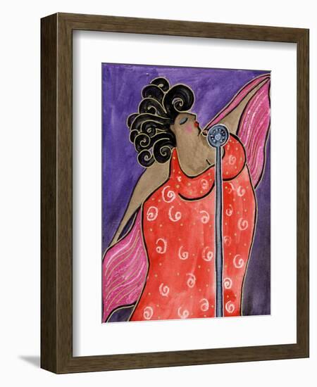 Big Diva Blues Singer-Wyanne-Framed Giclee Print