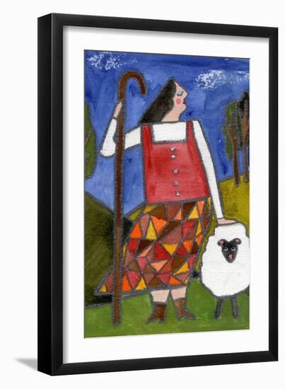 Big Diva Bo Peep and Sheep-Wyanne-Framed Giclee Print