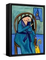 Big Diva Combing Her Hair at Midnight-Wyanne-Framed Stretched Canvas