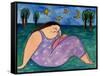 Big Diva Early Evening-Wyanne-Framed Stretched Canvas