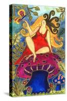 Big Diva Fairy on Mushroom-Wyanne-Stretched Canvas