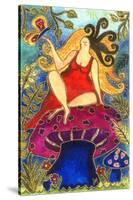 Big Diva Fairy on Mushroom-Wyanne-Stretched Canvas