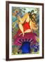 Big Diva Fairy on Mushroom-Wyanne-Framed Giclee Print