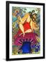 Big Diva Fairy on Mushroom-Wyanne-Framed Giclee Print