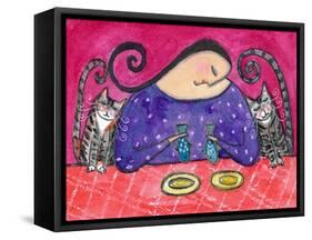 Big Diva Fish for Two-Wyanne-Framed Stretched Canvas