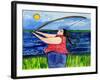 Big Diva Fishing-Wyanne-Framed Giclee Print