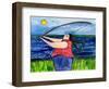 Big Diva Fishing-Wyanne-Framed Giclee Print