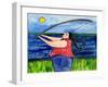 Big Diva Fishing-Wyanne-Framed Giclee Print