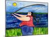 Big Diva Fishing-Wyanne-Mounted Giclee Print