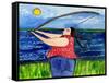 Big Diva Fishing-Wyanne-Framed Stretched Canvas