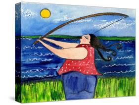 Big Diva Fishing-Wyanne-Stretched Canvas