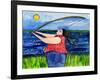 Big Diva Fishing-Wyanne-Framed Giclee Print