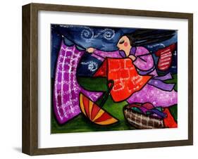 Big Diva Getting Laundry before the Storm-Wyanne-Framed Giclee Print