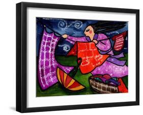 Big Diva Getting Laundry before the Storm-Wyanne-Framed Giclee Print