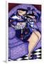 Big Diva in Kimono with Kitty-Wyanne-Framed Giclee Print
