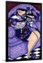 Big Diva in Kimono with Kitty-Wyanne-Framed Giclee Print