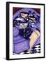 Big Diva in Kimono with Kitty-Wyanne-Framed Giclee Print