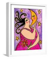 Big Diva Kissing the Moon-Wyanne-Framed Giclee Print