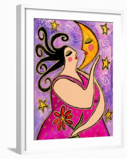 Big Diva Kissing the Moon-Wyanne-Framed Giclee Print