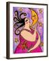 Big Diva Kissing the Moon-Wyanne-Framed Giclee Print